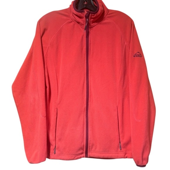 Mckinley Nelia II Full Zip Light Fleece Jacket Cayenne Colour Women's Large EUC - Picture 1 of 11